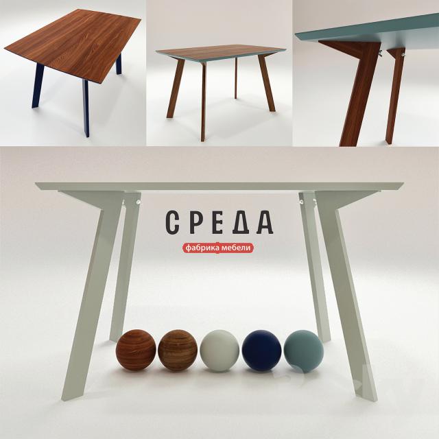 dining table TC1 3DS Max - thumbnail 3