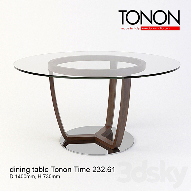 Dining table Tonon Time 232 3DSMax File - thumbnail 1