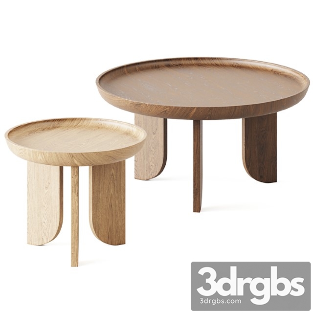 Dish coffee table by grain - thumbnail 1