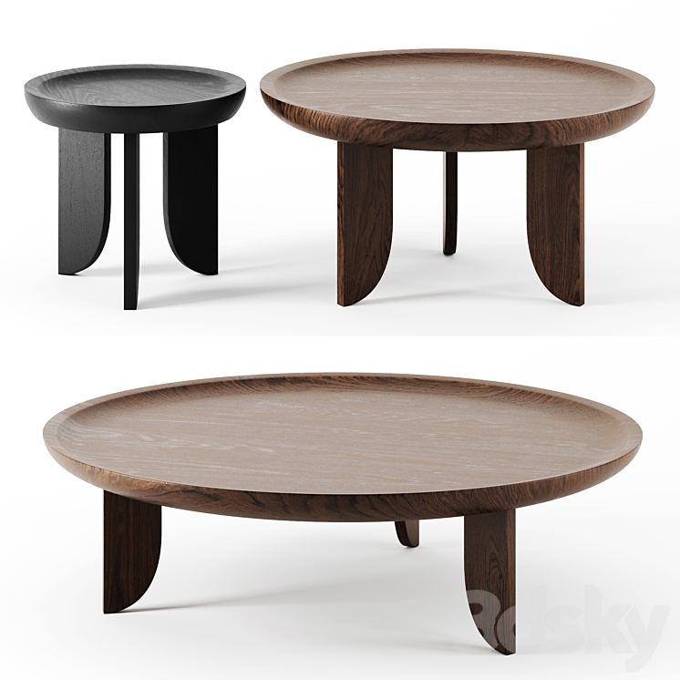 Dish tables by Grain 3DS Max - thumbnail 1