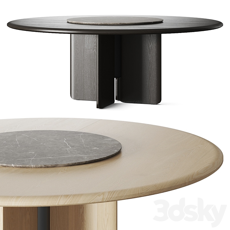 District Eight Faifo Dining Table 3DS Max Model - thumbnail 1