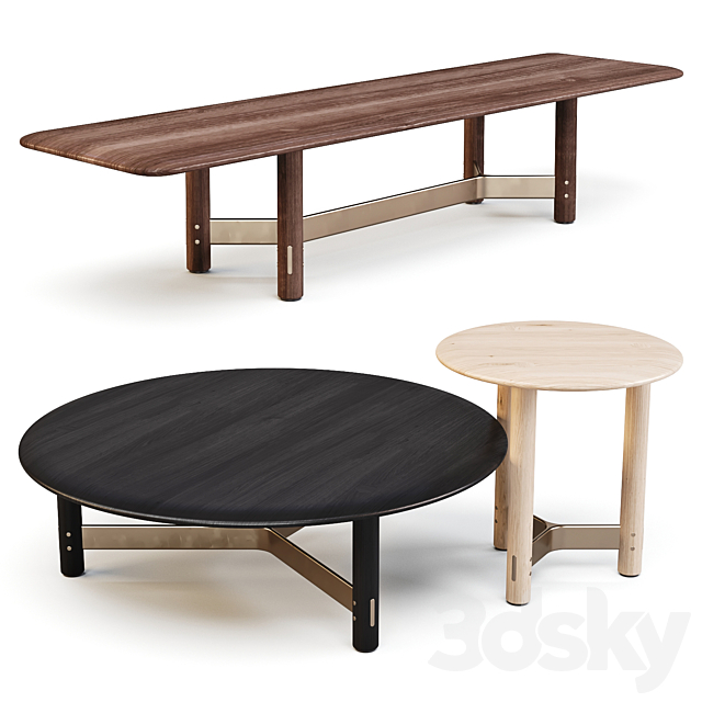 District Eight: Stilt – Coffee Tables Set 01 3DSMax File - thumbnail 1