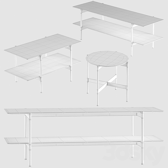 Ditre Italia _ Erys Tables 3DSMax File - thumbnail 4