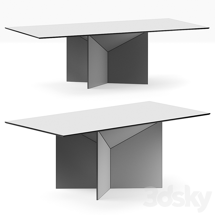 Ditre Italia Absolute Dining Table 3DS Max Model - thumbnail 2