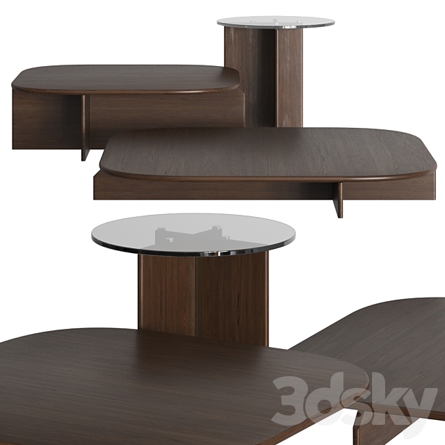 Ditre Italia Polyura Coffee Tables 3DSMax File - thumbnail 1