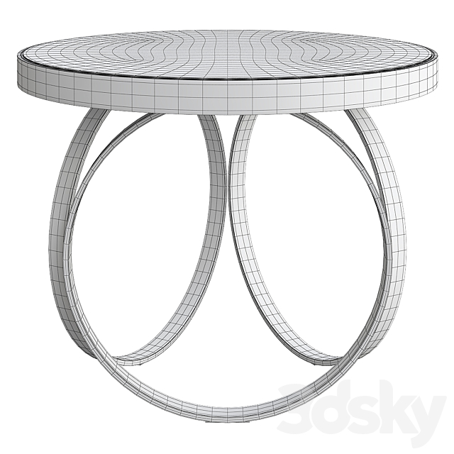 DOM Edizioni OTTOLINE GUERIDON CHROME SIDE TABLE 3DS Max Model - thumbnail 2