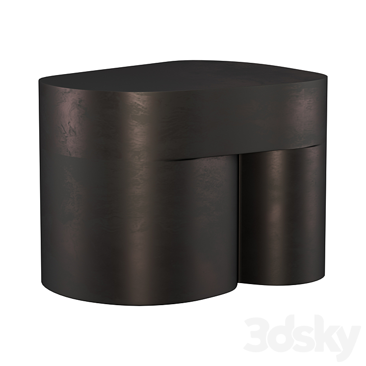 DOO SIDE TABLES 3DS Max Model - thumbnail 1