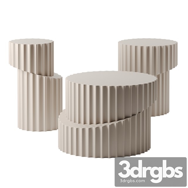 Doric coffee tables by roche bobois - thumbnail 1