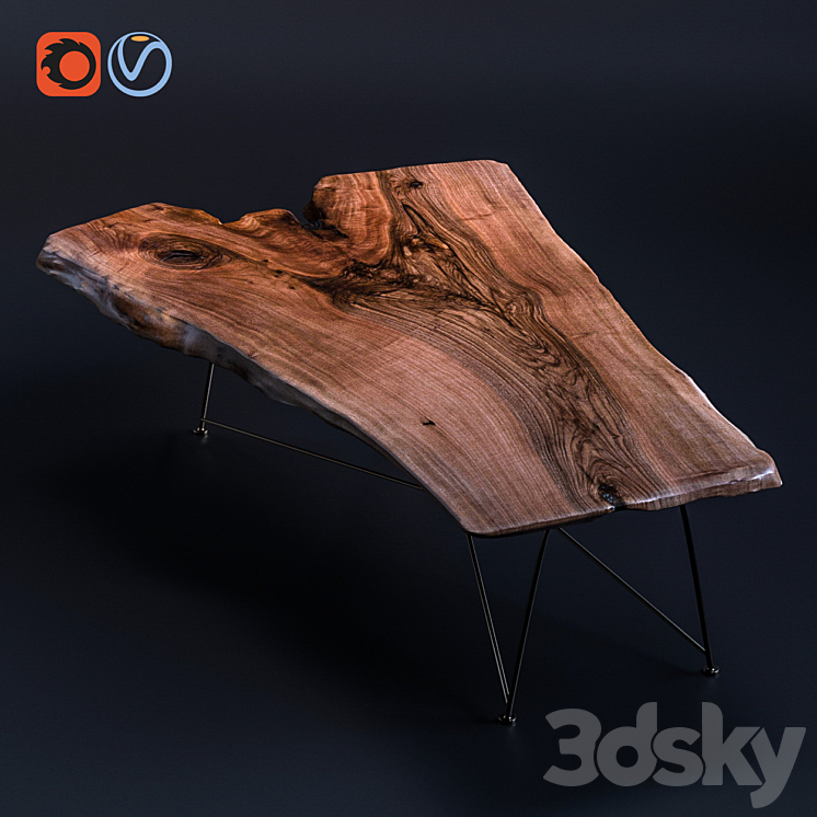 Double Slab | Slab Table 3DS Max - thumbnail 1