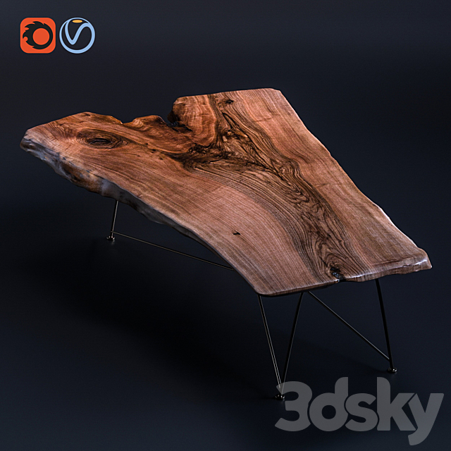 Double Slab | Slab Table 3DSMax File - thumbnail 1