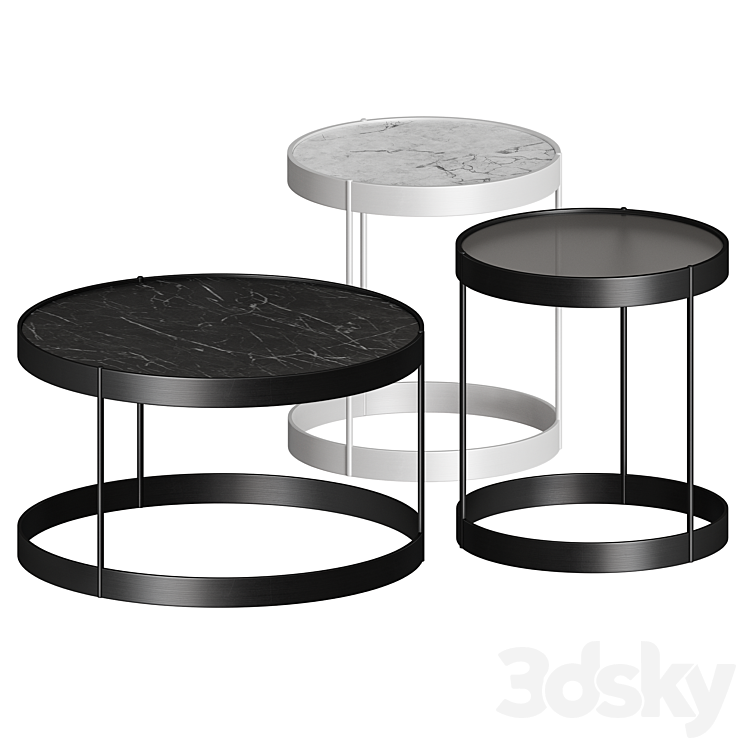 Drum Coffee Table by Bolia 3DS Max Model - thumbnail 1