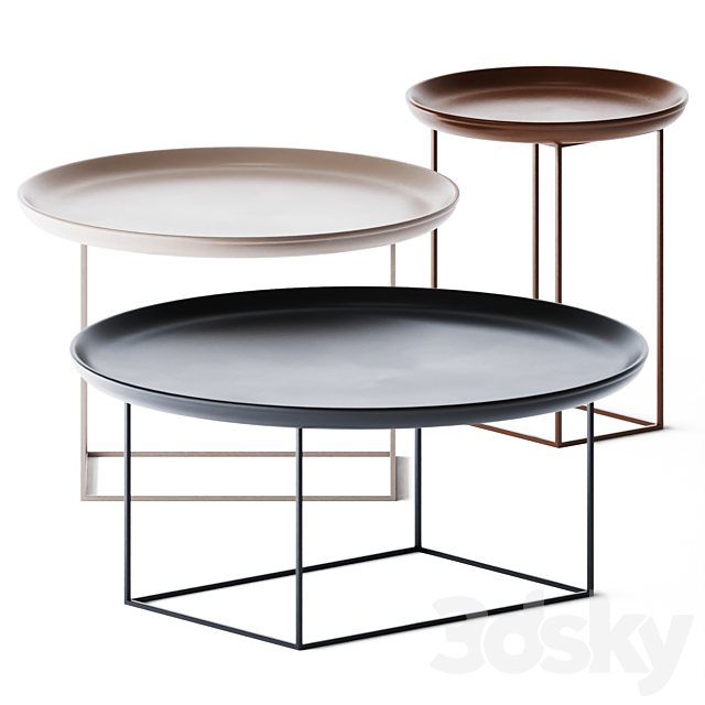 Duke Coffee Tables set by NORR11 3DSMax File - thumbnail 1