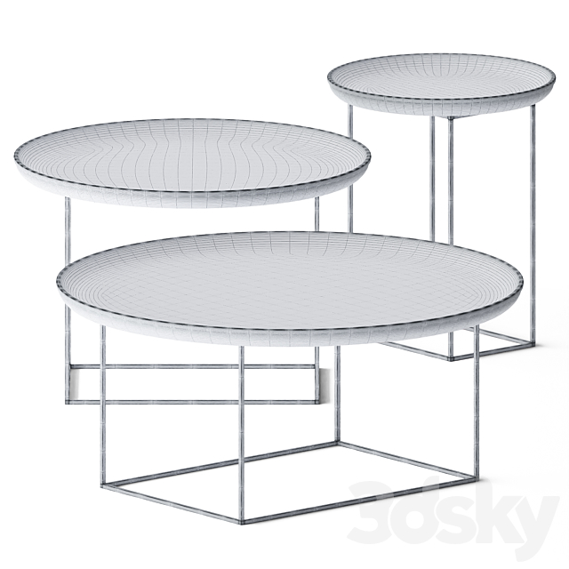 Duke Coffee Tables set by NORR11 3DSMax File - thumbnail 2