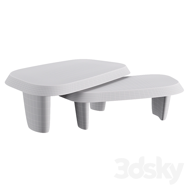 Duo Multilaque Coffee Table 3DSMax File - thumbnail 2