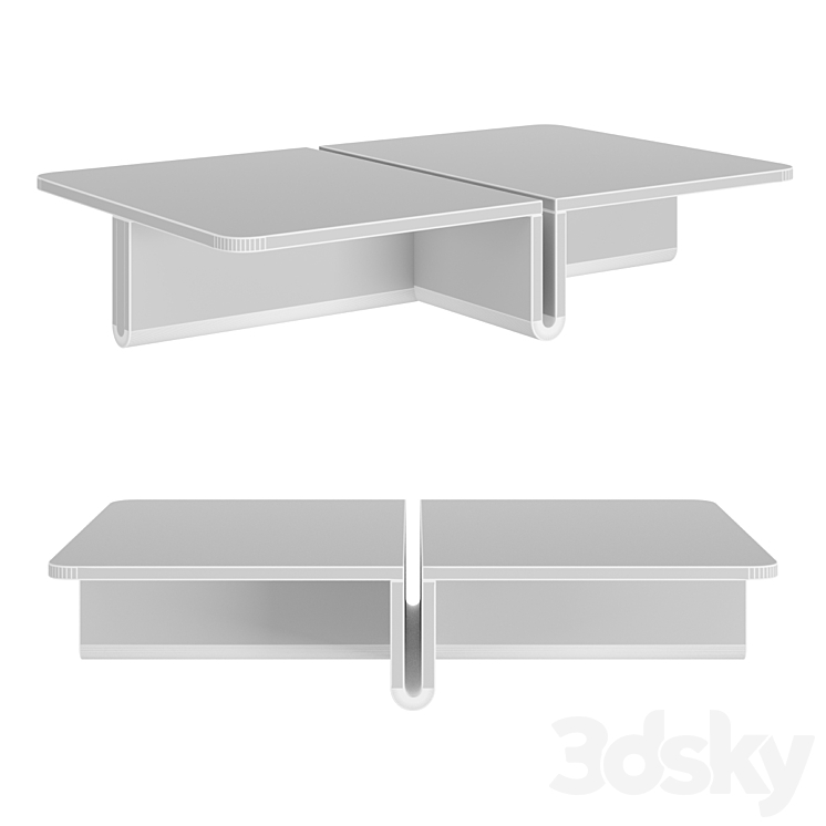 DUP Coffee Table 3DS Max - thumbnail 2