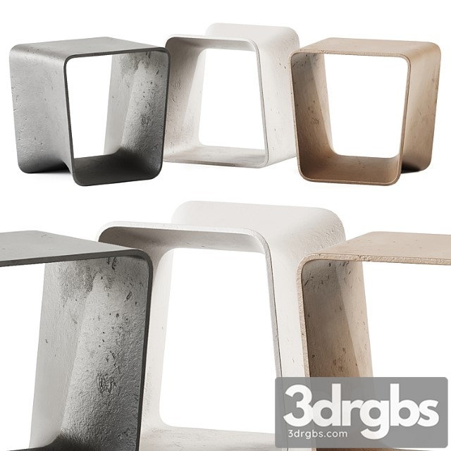 Ecal Side Table by Swisspearl Italia 3dsmax Download - thumbnail 1