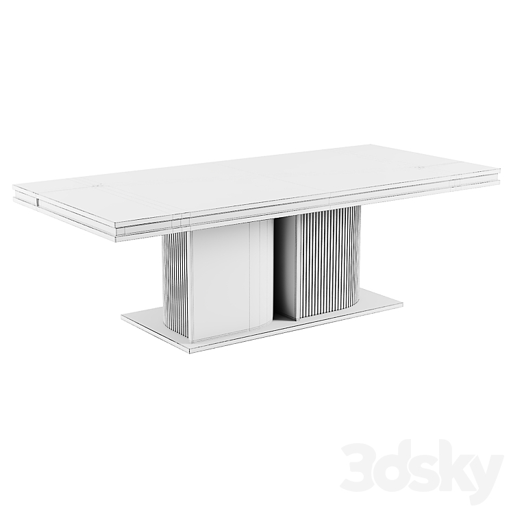 ECLIPSE Rectangular Table 3DS Max - thumbnail 2