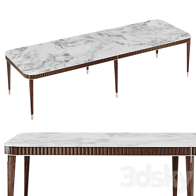 EDEN-ROCK RECTANGULAR DINING TABLE Design Sacha Lakic 3DS Max Model - thumbnail 3