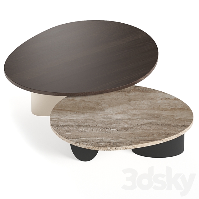 Egg Collective Isla Coffee Tables 3DSMax File - thumbnail 2