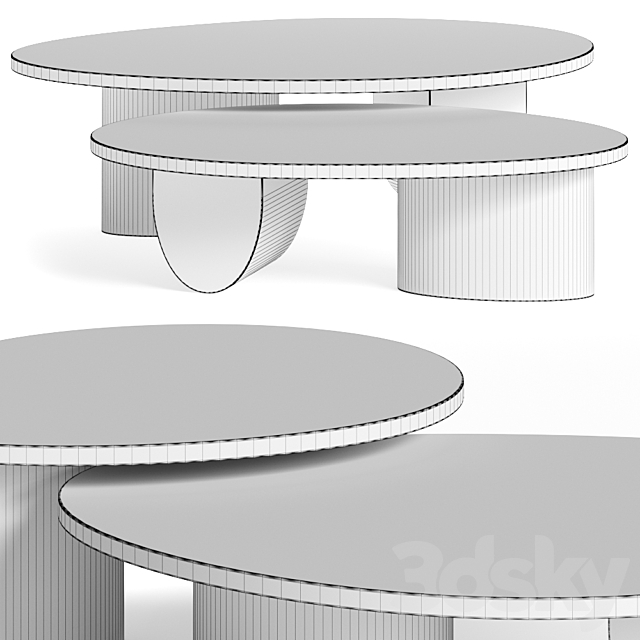 Egg Collective Isla Coffee Tables 3DSMax File - thumbnail 3