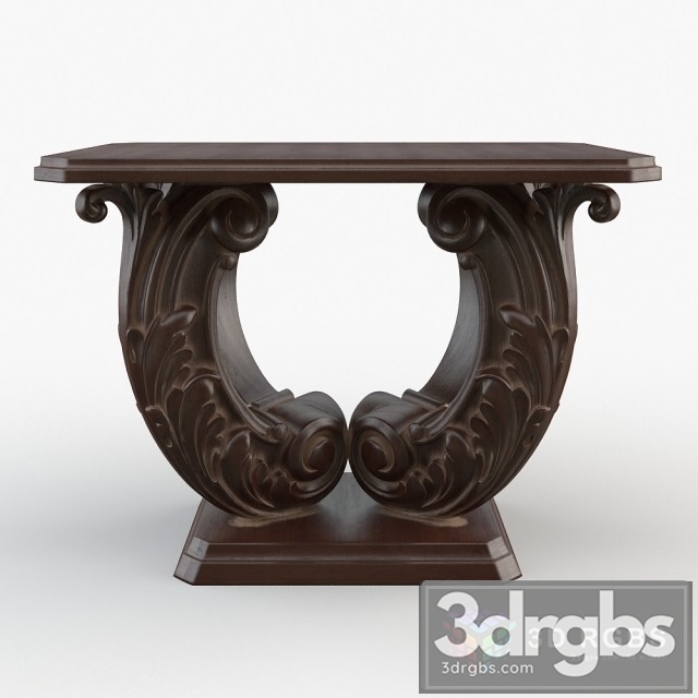 Egyptian Revival Console Table 3dsmax Download - thumbnail 1