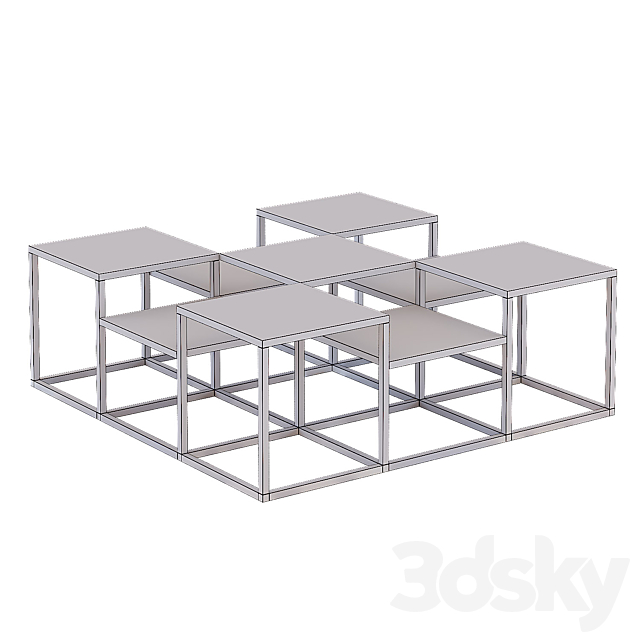 Eichholtz Coffee Table Avian 3DS Max Model - thumbnail 2