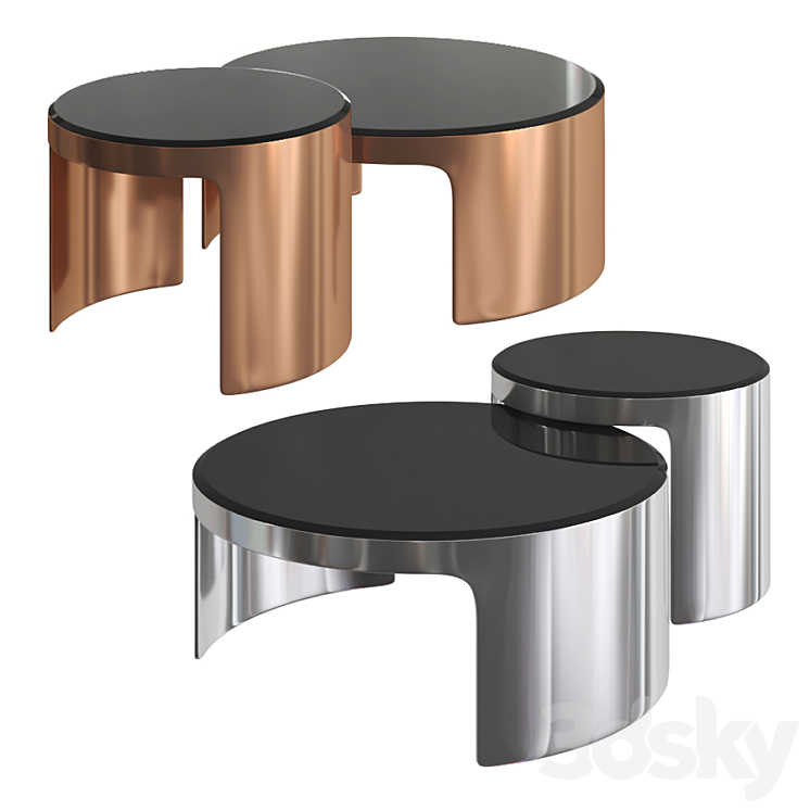 Eichholtz – Coffee Table Piemonte set of 2 3DS Max Model - thumbnail 1