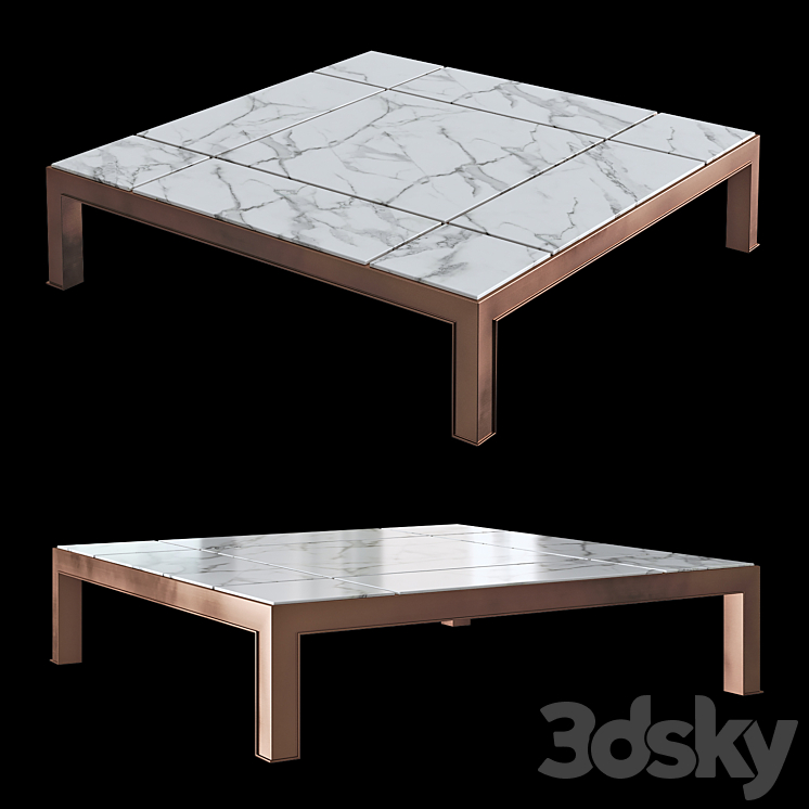 Eichholtz – Coffee Table Tardieu 3DS Max - thumbnail 1