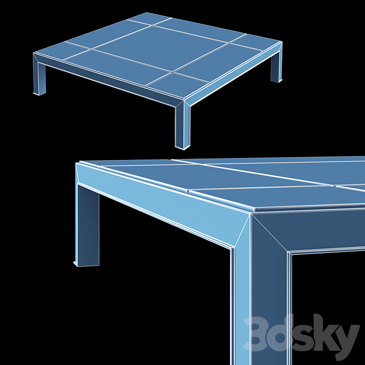 Eichholtz – Coffee Table Tardieu 3DS Max - thumbnail 2