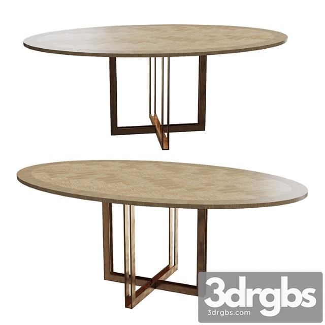 Eichholtz dining table melchior oval_1 2 3dsmax Download - thumbnail 1