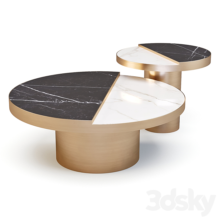 Eichholtz: Excelsior – Coffee and Side Table 3DS Max - thumbnail 1