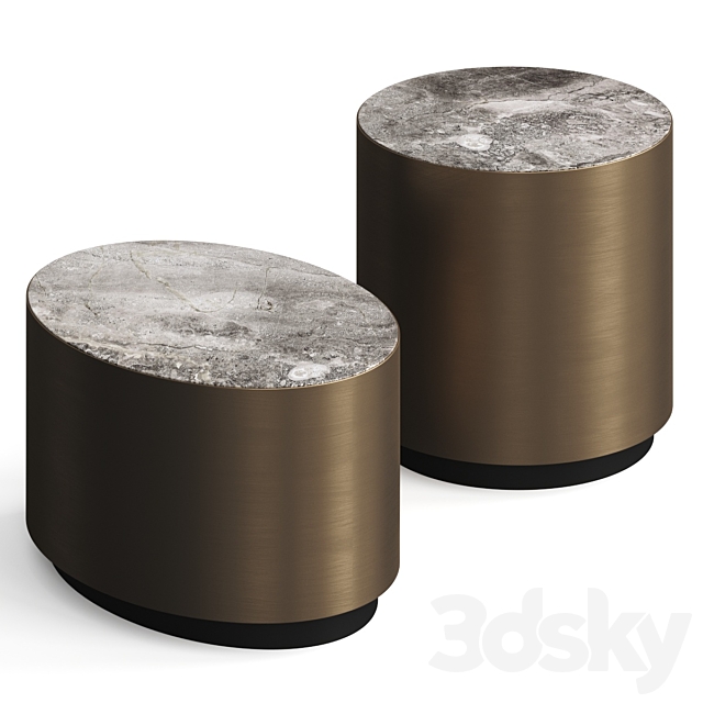 Eichholtz Porter Side Table 3ds Max - thumbnail 2