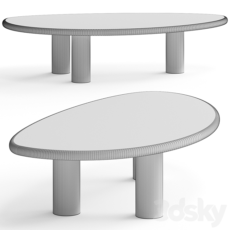 Eichholtz Prelude Coffee Table 3DS Max Model - thumbnail 2