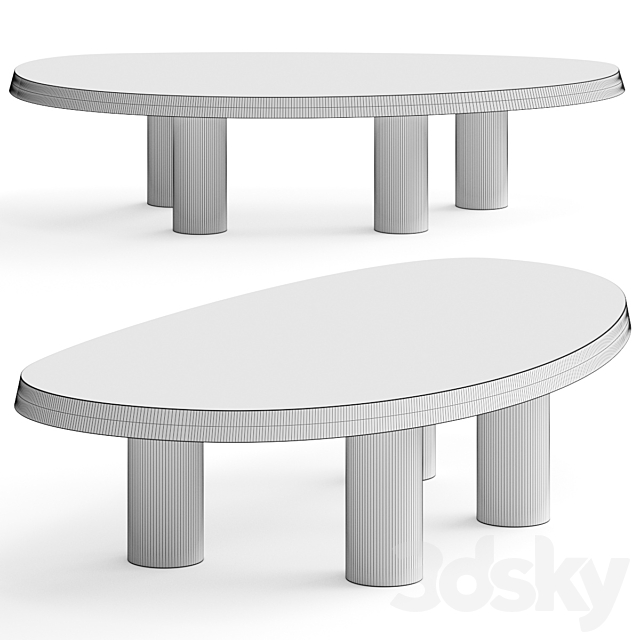 Eichholtz Prelude Coffee Table 3DS Max Model - thumbnail 2