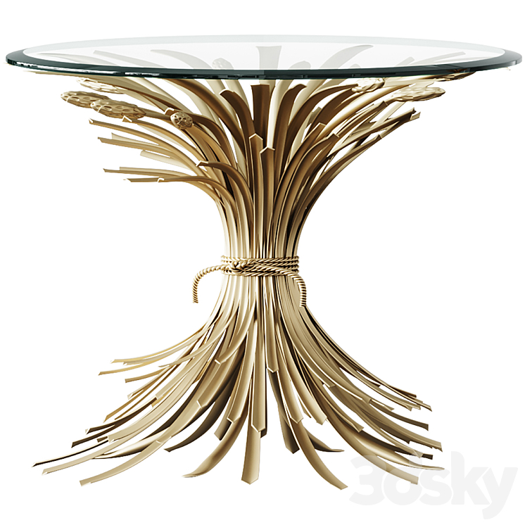 Eichholtz SIDE TABLE BONHEUR Ø 90 CM Coffee table coffee table 3DS Max Model - thumbnail 1