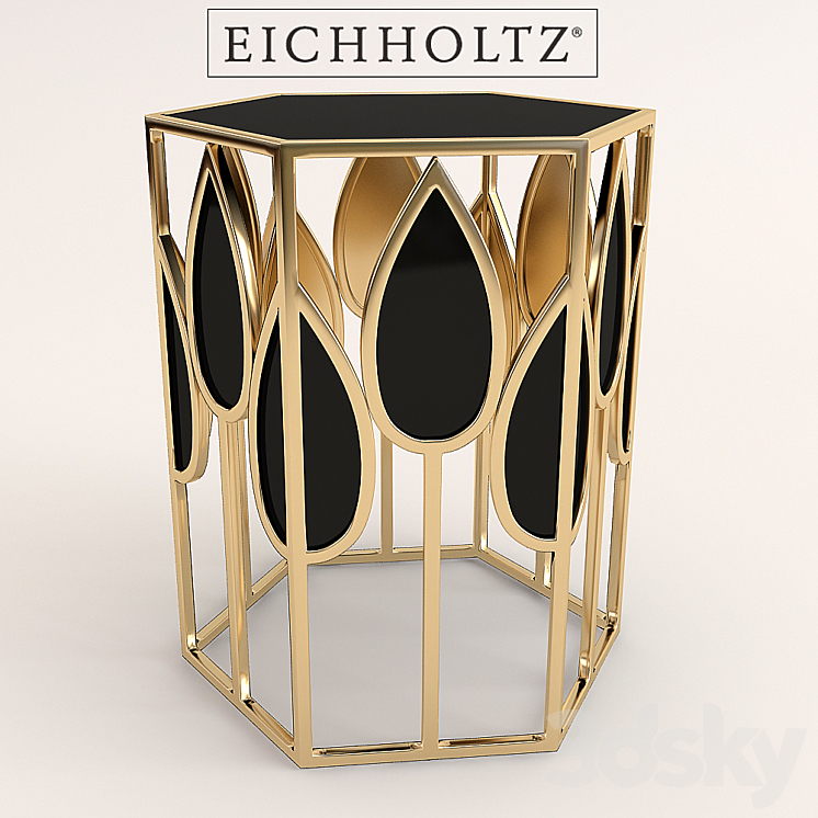 Eichholtz side table Florian 3DS Max - thumbnail 1