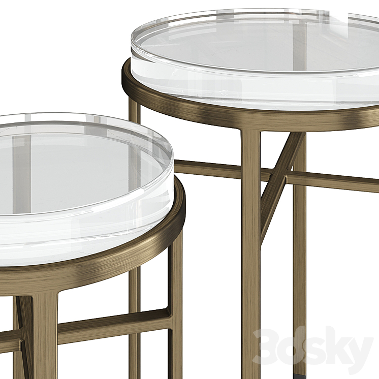 Eichholtz Side Table Hoxton 3DS Max Model - thumbnail 2