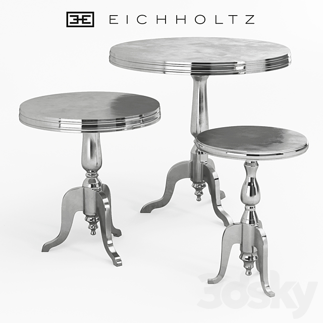 Eichholtz side table Nantucket S M L 3ds Max - thumbnail 2