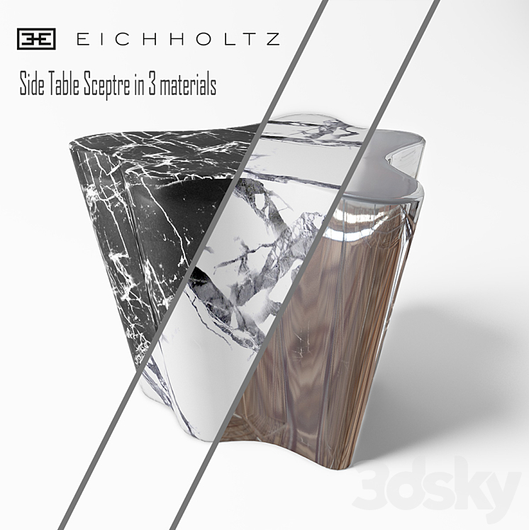 Eichholtz Side Table Sceptre 3DS Max - thumbnail 1