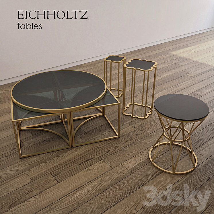 EICHHOLTZ tables 3DS Max - thumbnail 1