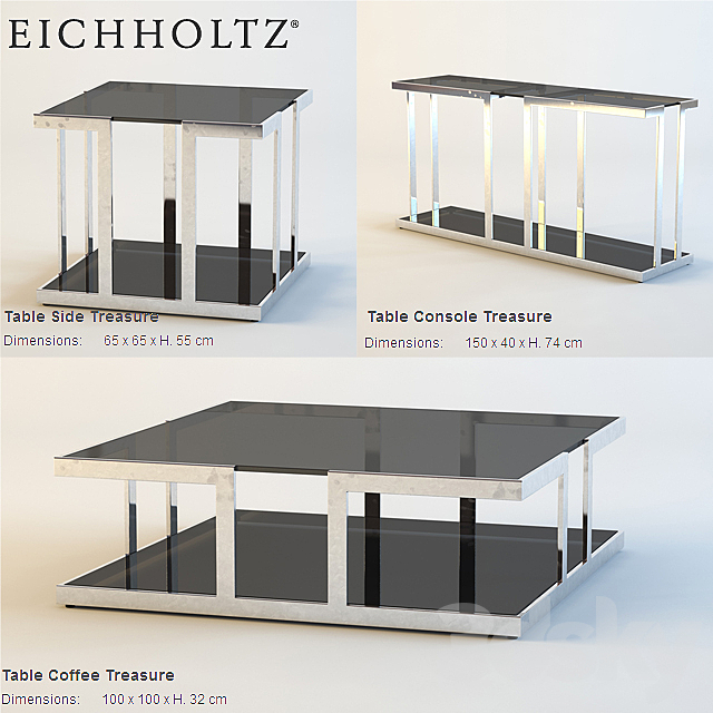 EICHHOLTZ Treasure tables 3DSMax File - thumbnail 1