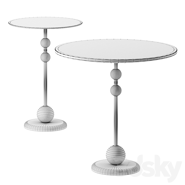 EIGHT SIDE TABLES by LOUISE LILJENCRANTZ 3DSMax File - thumbnail 2