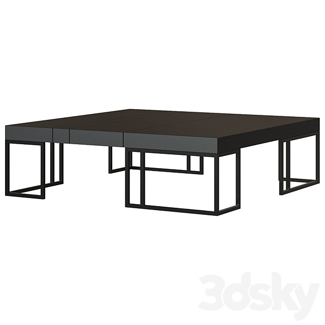 Elements coffee table 3DS Max Model - thumbnail 2