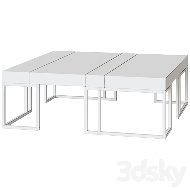 Elements coffee table 3DS Max Model - thumbnail 5