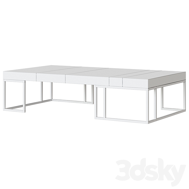 Elements coffee table 3DS Max Model - thumbnail 6