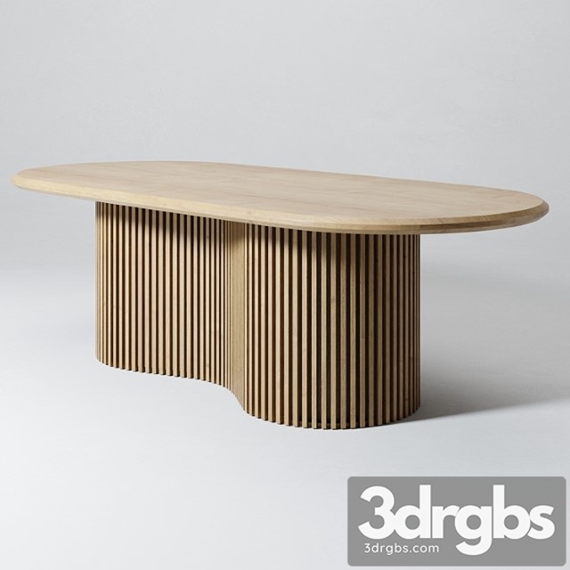 Embellish oval dining table 2 3dsmax Download - thumbnail 1