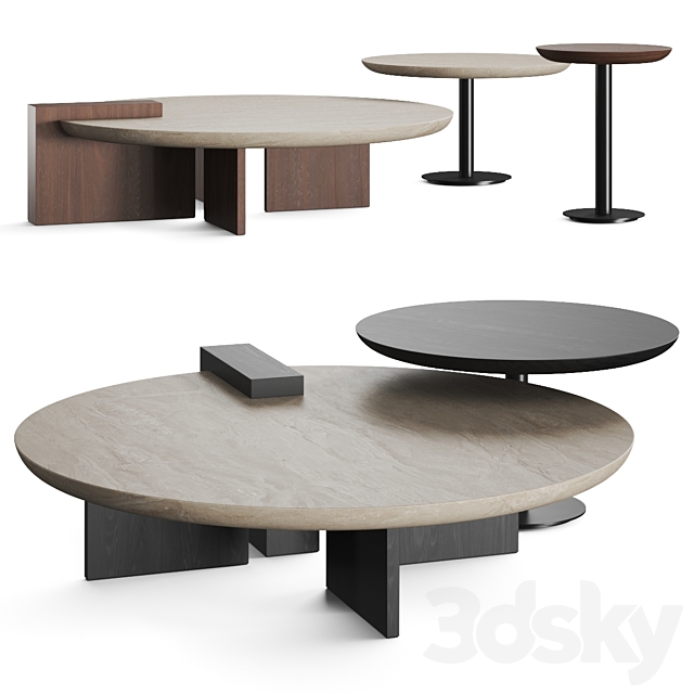 Emmemobili Antinomy Coffee Tables 3ds Max - thumbnail 1