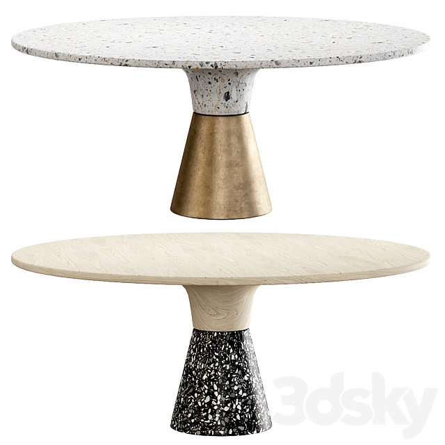 Endry Restaurant round table 3DSMax File - thumbnail 1