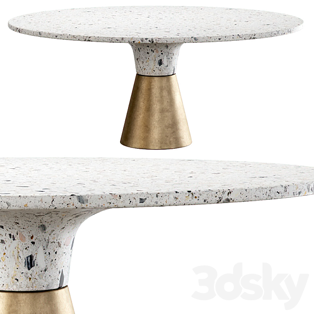 Endry Restaurant round table 3DSMax File - thumbnail 2