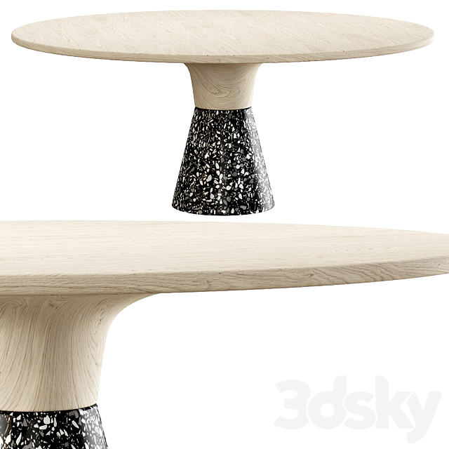 Endry Restaurant round table 3DSMax File - thumbnail 3